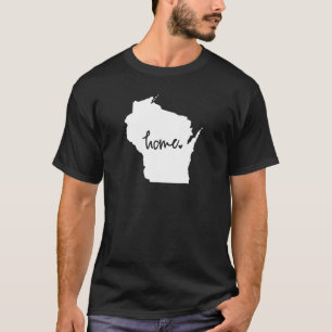 Camiseta Cor Home do costume de Wisconsin