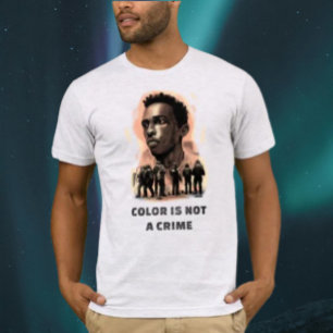 Camiseta Cor Não É Crime - Consciência da Justiça Social