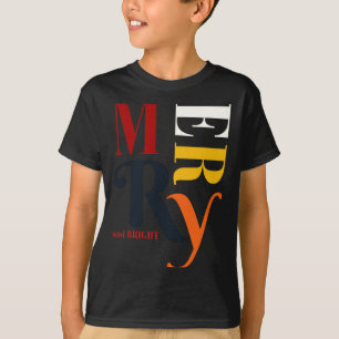 Camiseta Cor Natal Retro Colorido Alegre Brilhante Vintage