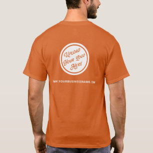 Camiseta Cor personalizada com logotipo e site Pequena empr