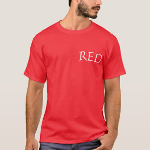 Camiseta Cor vermelha