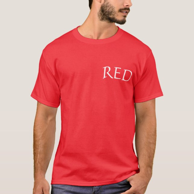 Camiseta Cor vermelha (Frente)