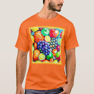 Camiseta Cor Vibrante das Frutas. Comprar Agora