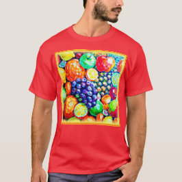 Camiseta Cor Vibrante das Frutas. Comprar Agora