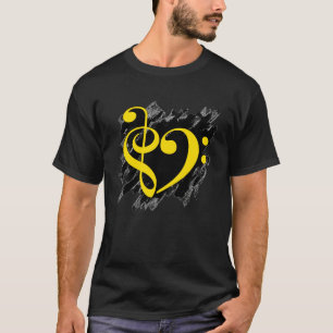 Camiseta Cora Musical de Claves de Sol e Fá em Pinceladas G
