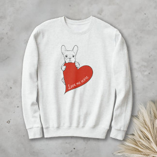 Camiseta Coração Adorável do Bulldog Francês
