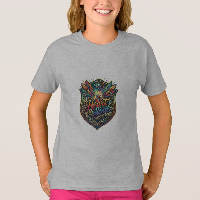 Camiseta Coração & Alma. (Frente)