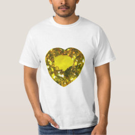 Camiseta Coração Amarelo