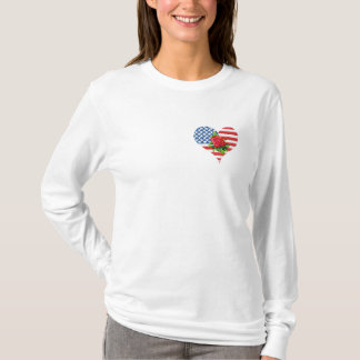 Camiseta Coração americano da beleza