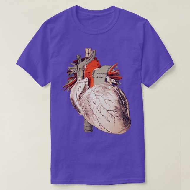 Camiseta Coração anatômico 4 (Frente do Design)