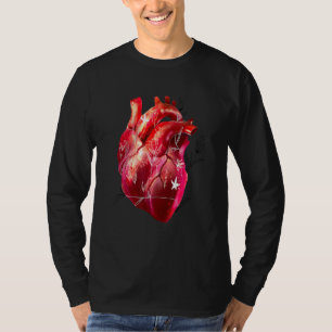 Camiseta Coração Anatômico E Flores Cardiologista Design
