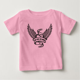 Camiseta Coração Antigo Com Asas