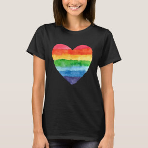 Camiseta Coração Arco Arco-Íris Cobra