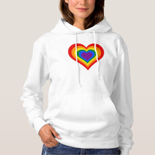 Camiseta Coração Arco-íris
