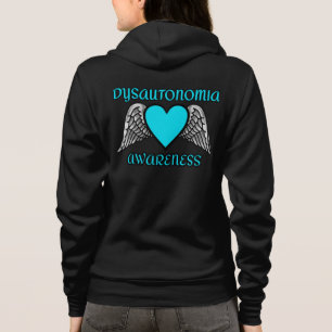 Camiseta Coração/Asas... Disautonomia Hoodie