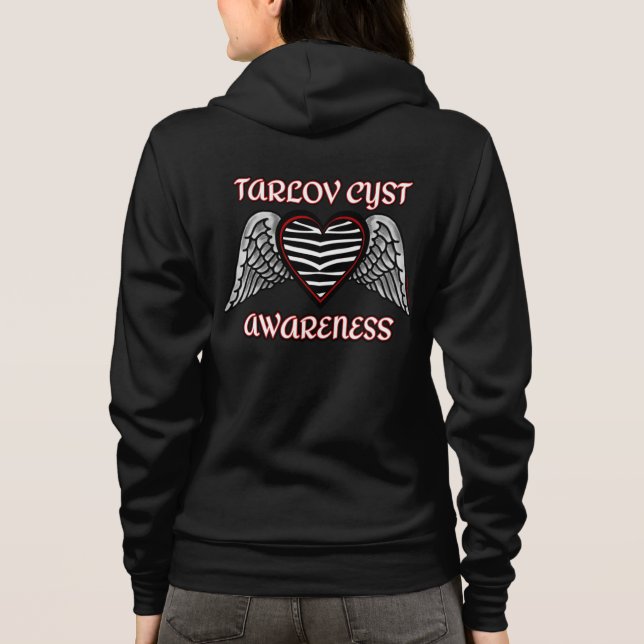 Camiseta Coração/Asas...Tarlov Cyst (Verso)