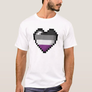 Camiseta Coração assexuado do pixel
