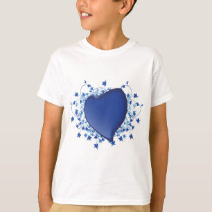 Camiseta Coração Azul