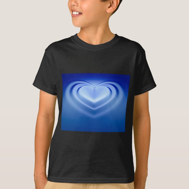 Camiseta Coração Azul (Frente)