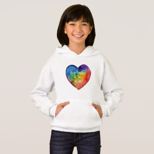 Camiseta Coração bonito do arco-íris da aguarela