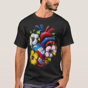 Camiseta Coração Boricua de Porto Rico