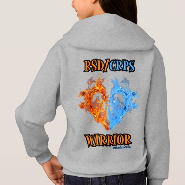 Camiseta Coração/Chamas...RSD/CRPS (Verso)