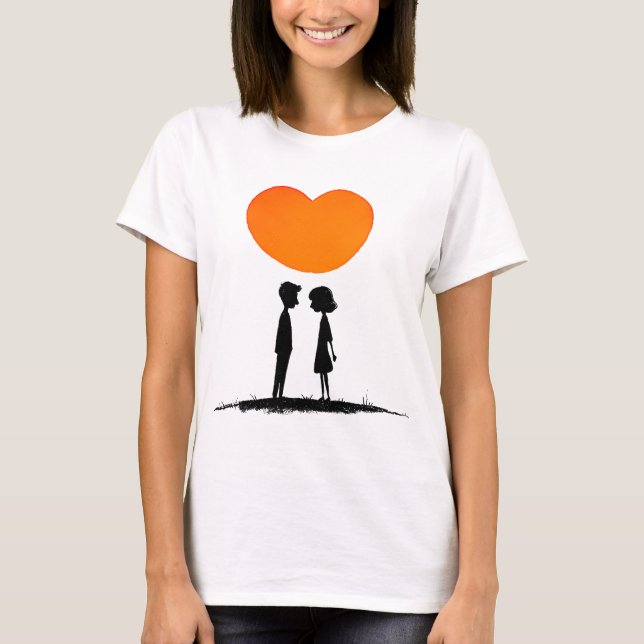 Camiseta Coração Cheio de Amor (Frente)