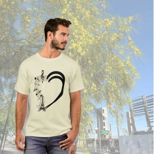 Camiseta Coração cheio de Música