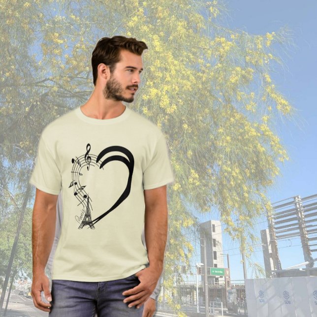 Camiseta Coração cheio de Música (Criador carregado)