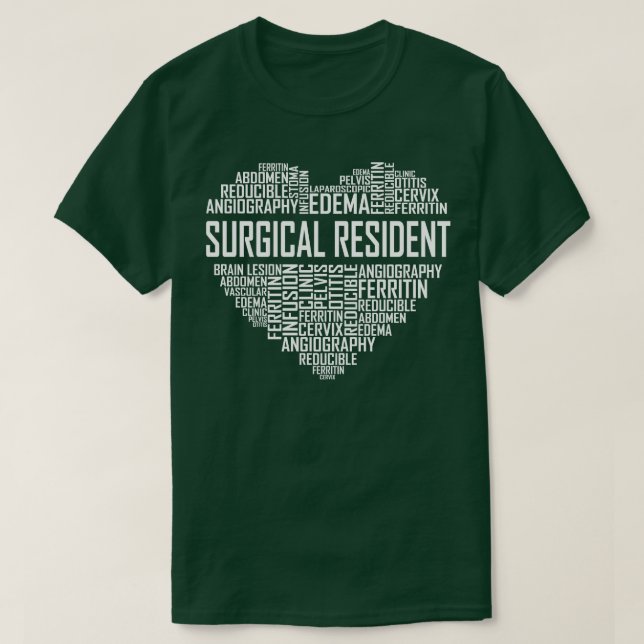 Camiseta Coração Cirúrgico Residente (Frente do Design)