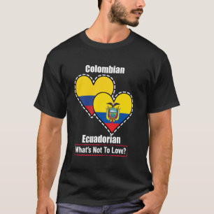Camiseta Coração Colombiano Equatoriano Bandeiras O Que Não