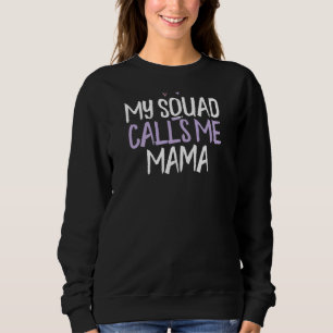 Camiseta Coração Colorida Meu Esquadrão Me Chama Mamãe Dize