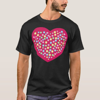 Camiseta Coração com cavaleiros de pôneis