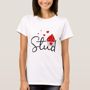 Camiseta Coração Coração de Casal Coração de Muffin Cupcake