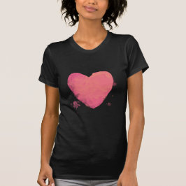 Camiseta Coração Coração Rosa