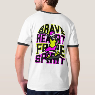 Camiseta Coração Corajoso, Espírito Livre