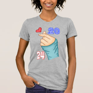 Camiseta Coração Coreano 2024