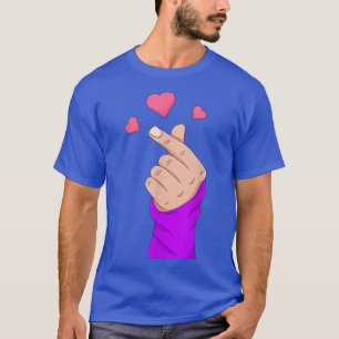 Camiseta Coração Coreano Coração Kpop Merchandise Girls KDr