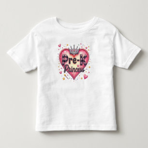 Camiseta Coração Coroa Princesa Bestial Pré-K