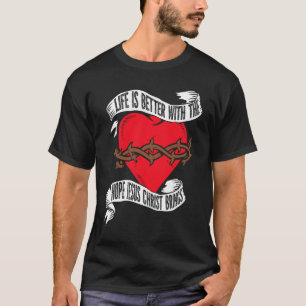 Camiseta Coração Cristão Bíblia Religião Católica Jesus Cri
