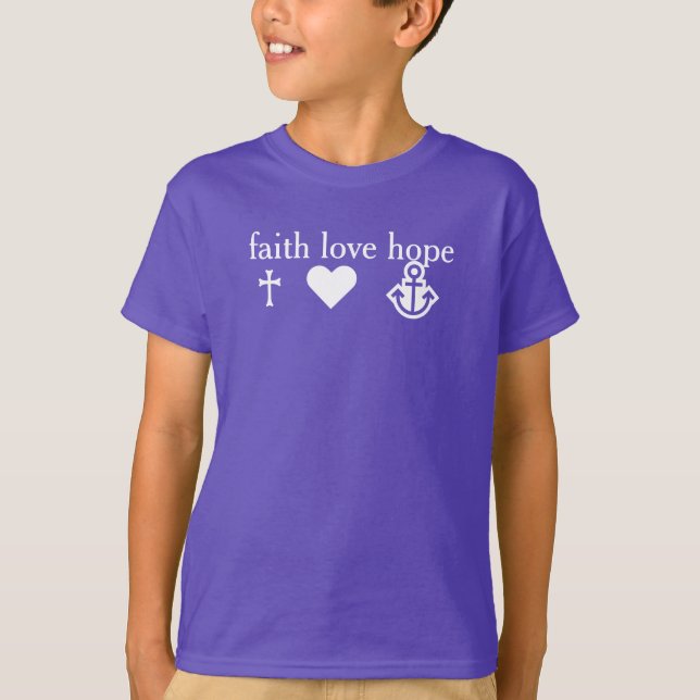 Camiseta CORAÇÃO CRUZADA - esperança de amor (Frente)