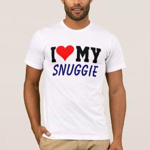 Camiseta Coração customizável de I meu T de Snuggie