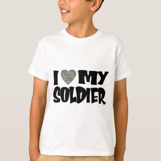Camiseta Coração da ACU - amor de I meu soldado