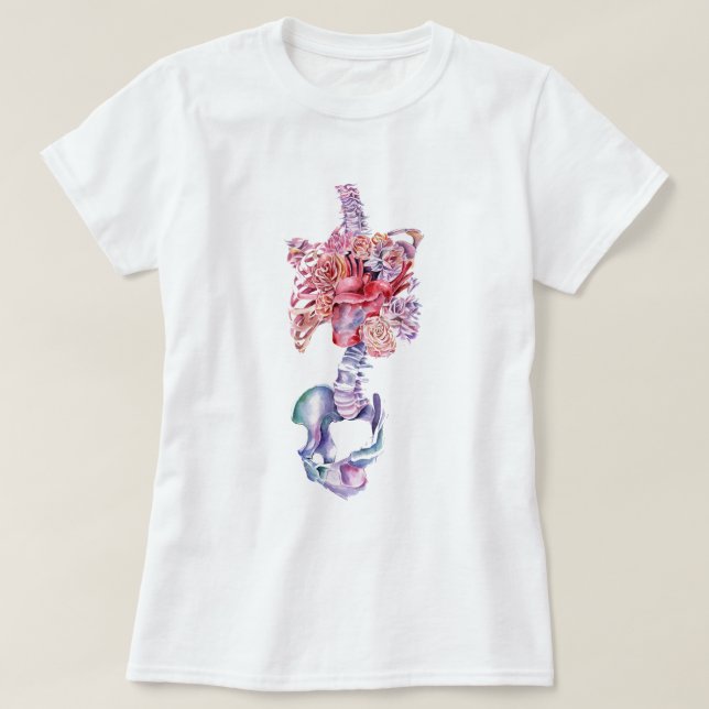 Camiseta Coração da Anatomia das Caixas Aquáticas (Frente do Design)