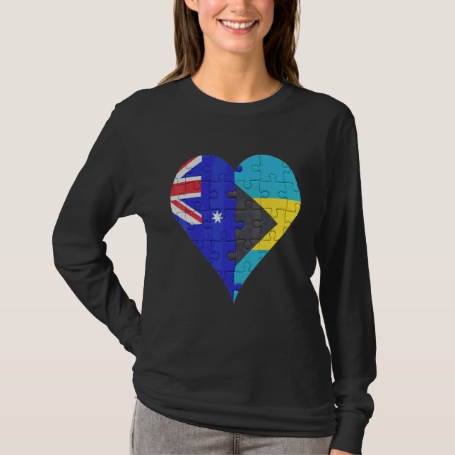 Camiseta Coração da Bandeira Australiana (Frente)