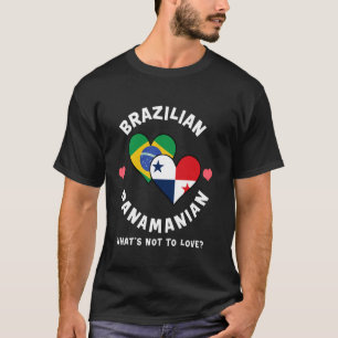 Camiseta Coração da Bandeira Brasileiro Panamenho O Que Não