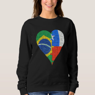 Camiseta Coração da Bandeira do Chile