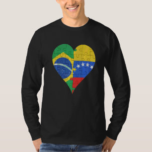 Camiseta Coração da Bandeira venezuelana