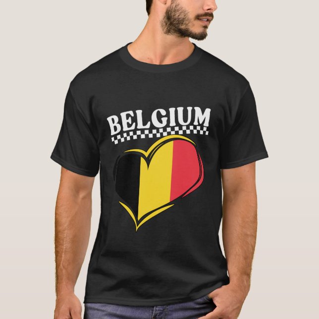 Camiseta Coração da Bélgica (Frente)