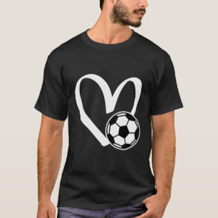 Camiseta Coração da Bola do Futebol